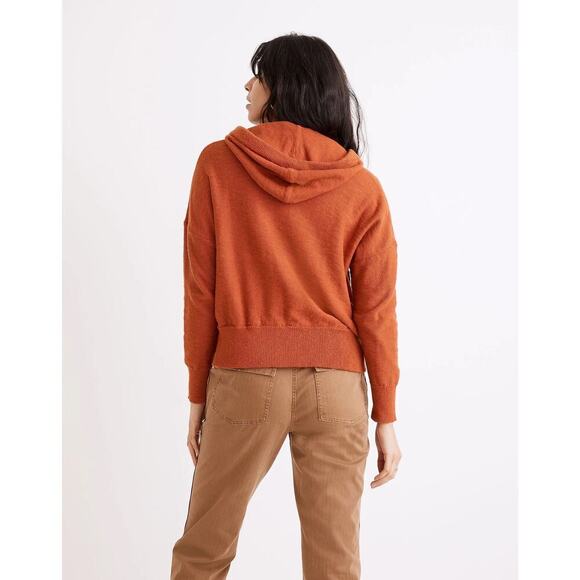 Madewell Women's Clairview Hoodie Sweater Color Maple Glow Size XS - Picture 3 of 10